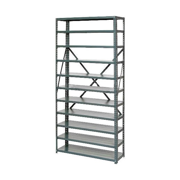 Global Industrial 6 Shelf, Open Steel Shelving Unit, 36inW x 12inD x 39inH, Gray 239600 - main